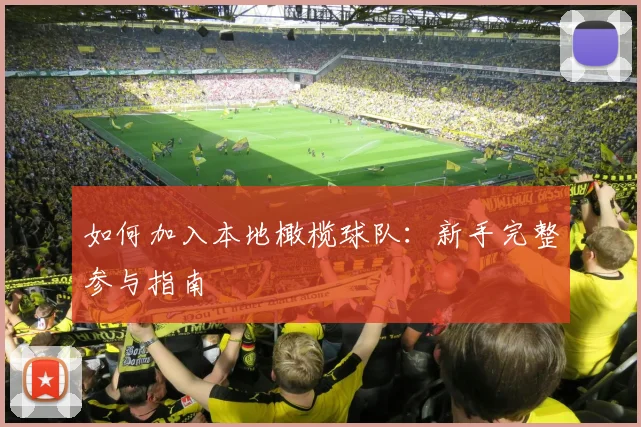 如何加入本地橄榄球队：新手完整参与指南